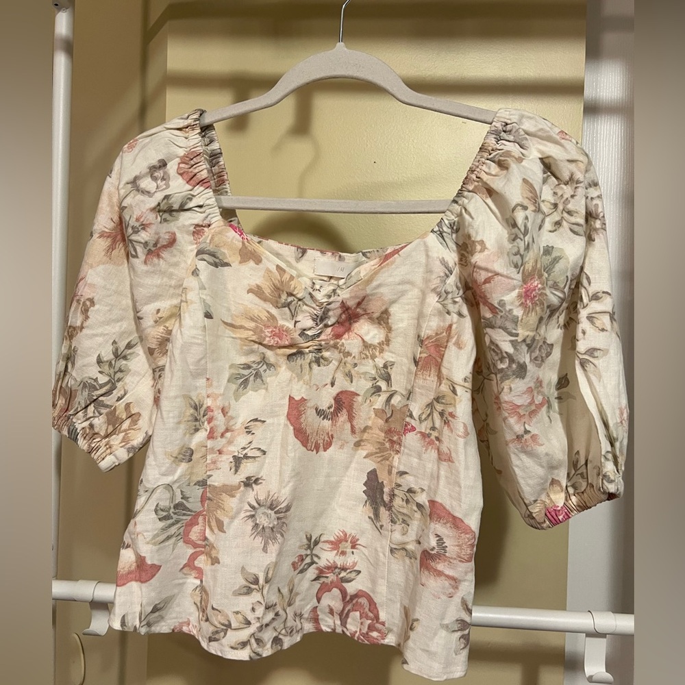 $29 Women’ Square Neck Puff Short puff Sleeve and smocked bodice
